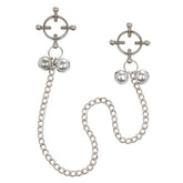 Adjustable Nipple Grips Four Point Press With Bells > Bondage Gear > Nipple Clamps